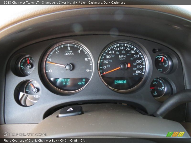 Champagne Silver Metallic / Light Cashmere/Dark Cashmere 2013 Chevrolet Tahoe LT