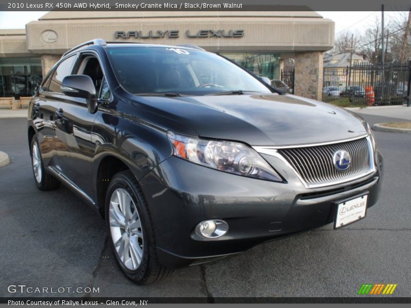 Smokey Granite Mica / Black/Brown Walnut 2010 Lexus RX 450h AWD Hybrid