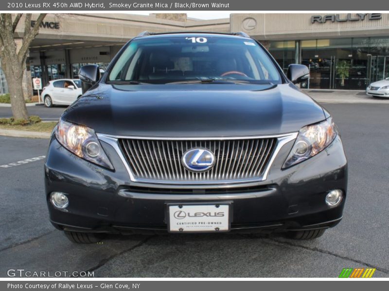 Smokey Granite Mica / Black/Brown Walnut 2010 Lexus RX 450h AWD Hybrid