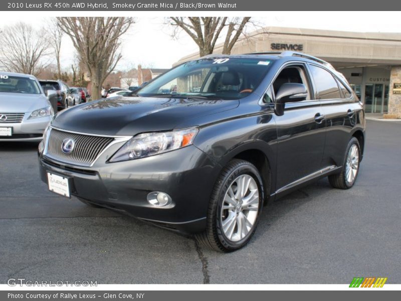 Smokey Granite Mica / Black/Brown Walnut 2010 Lexus RX 450h AWD Hybrid