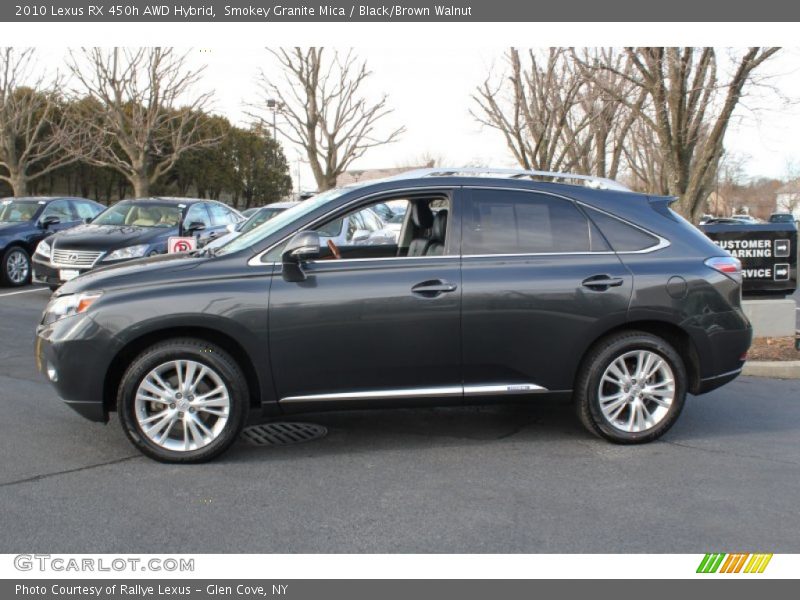 Smokey Granite Mica / Black/Brown Walnut 2010 Lexus RX 450h AWD Hybrid