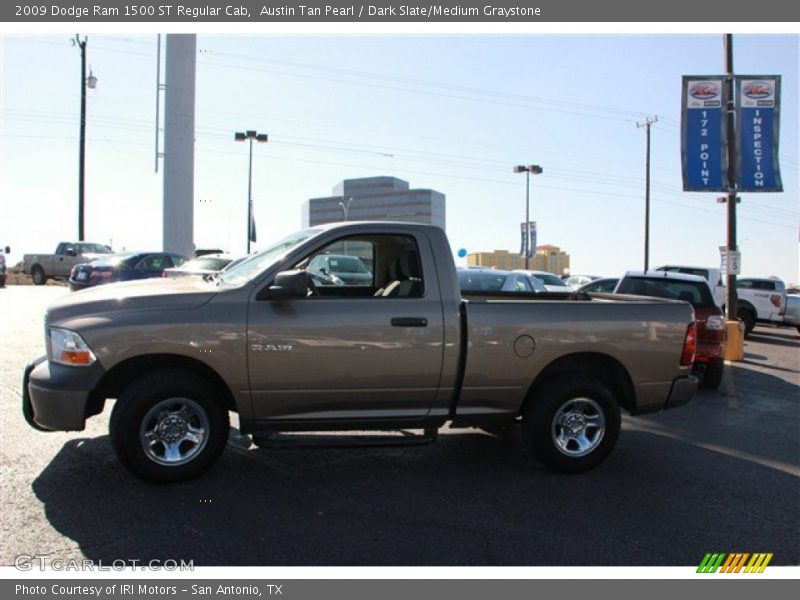 Austin Tan Pearl / Dark Slate/Medium Graystone 2009 Dodge Ram 1500 ST Regular Cab
