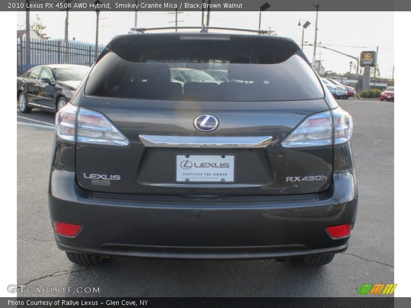 Smokey Granite Mica / Black/Brown Walnut 2010 Lexus RX 450h AWD Hybrid