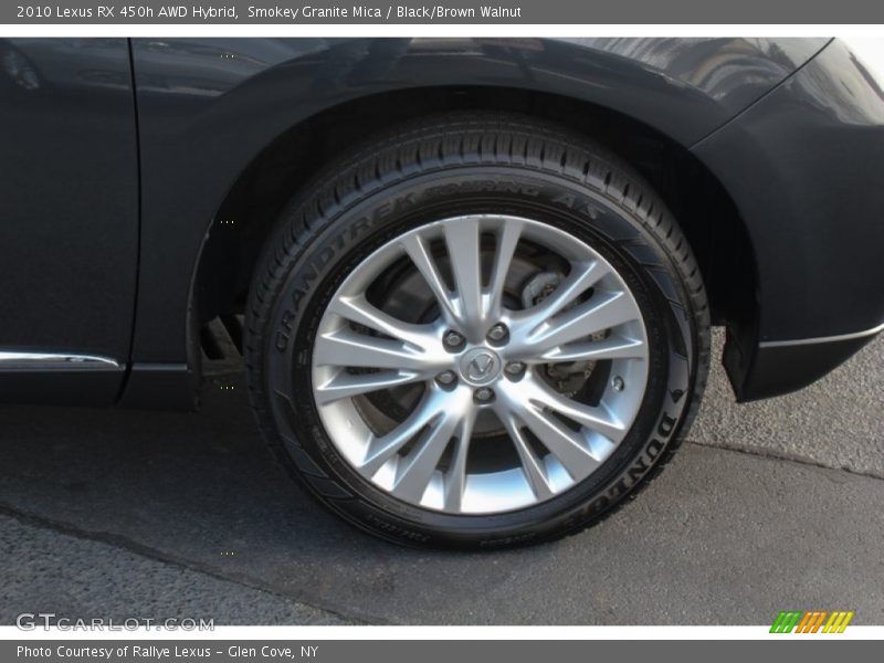 Smokey Granite Mica / Black/Brown Walnut 2010 Lexus RX 450h AWD Hybrid