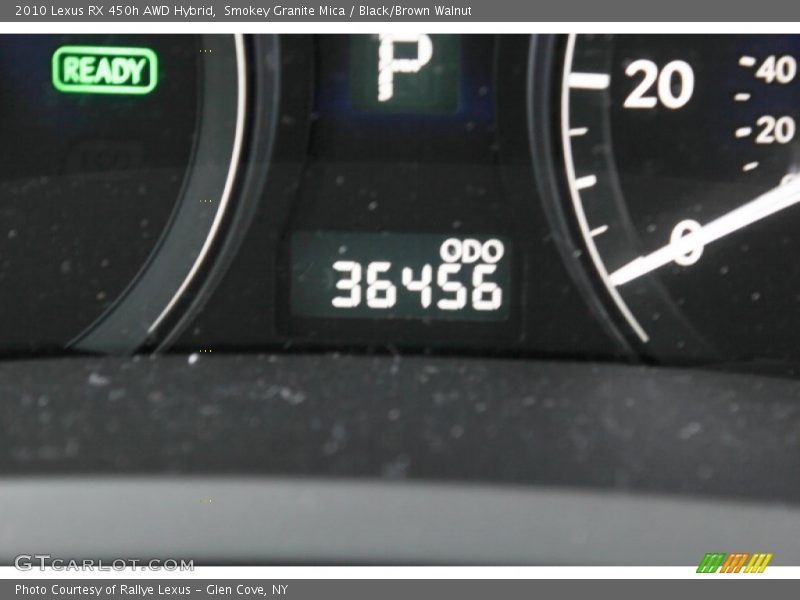 Smokey Granite Mica / Black/Brown Walnut 2010 Lexus RX 450h AWD Hybrid