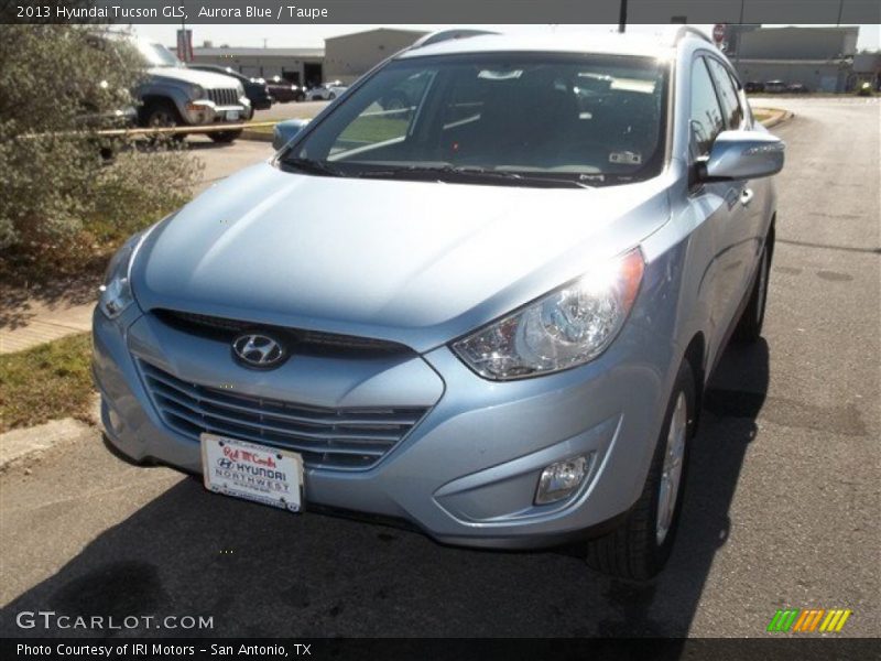 Aurora Blue / Taupe 2013 Hyundai Tucson GLS