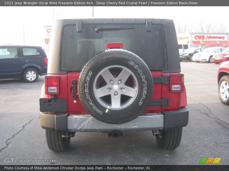 Deep Cherry Red Crystal Pearl / Freedom Edition Black/Silver 2013 Jeep Wrangler Oscar Mike Freedom Edition 4x4