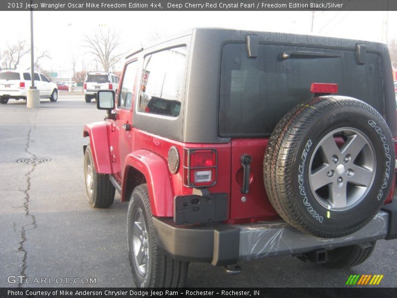 Deep Cherry Red Crystal Pearl / Freedom Edition Black/Silver 2013 Jeep Wrangler Oscar Mike Freedom Edition 4x4