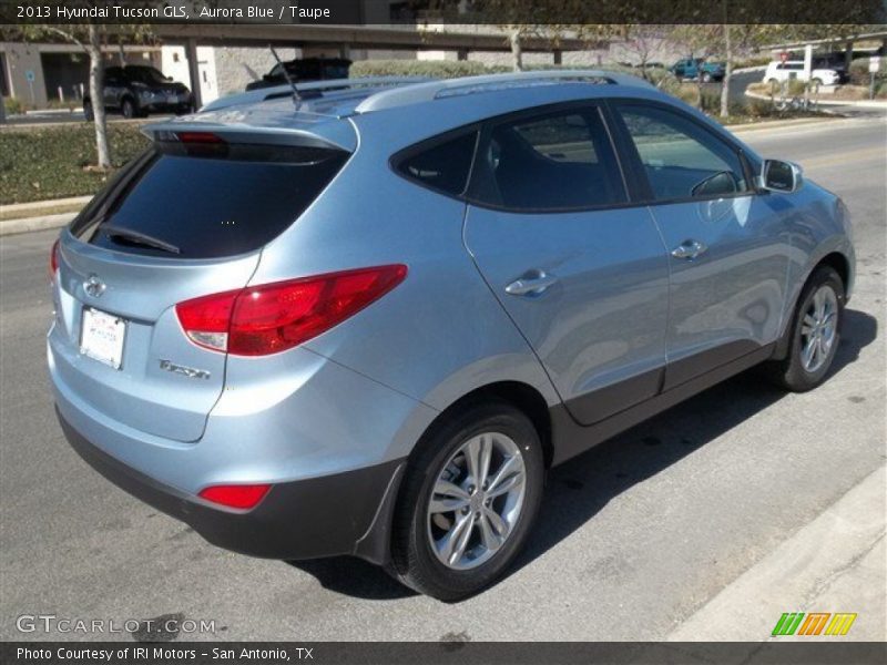 Aurora Blue / Taupe 2013 Hyundai Tucson GLS