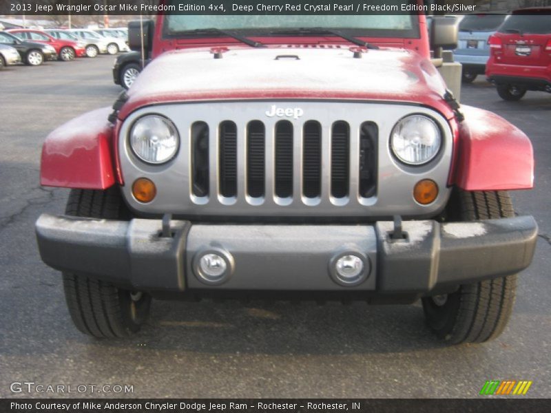 Deep Cherry Red Crystal Pearl / Freedom Edition Black/Silver 2013 Jeep Wrangler Oscar Mike Freedom Edition 4x4