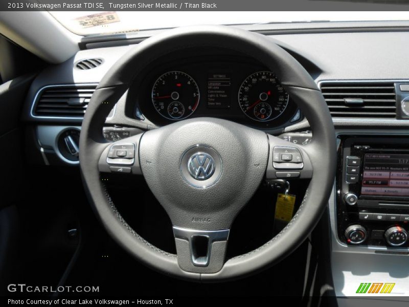 Tungsten Silver Metallic / Titan Black 2013 Volkswagen Passat TDI SE