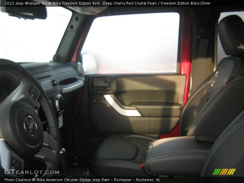 Deep Cherry Red Crystal Pearl / Freedom Edition Black/Silver 2013 Jeep Wrangler Oscar Mike Freedom Edition 4x4