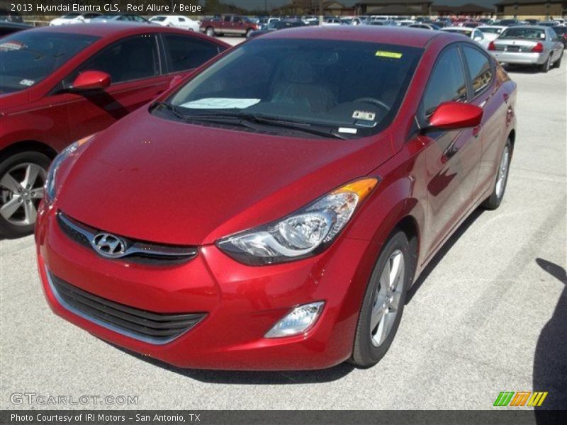 Red Allure / Beige 2013 Hyundai Elantra GLS