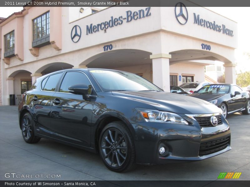 Smokey Granite Mica / Black 2011 Lexus CT 200h Hybrid Premium