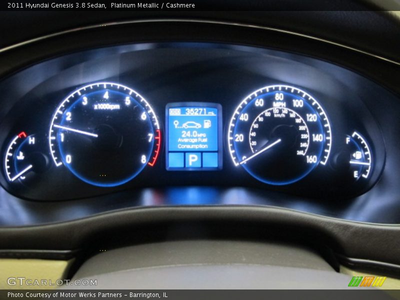Platinum Metallic / Cashmere 2011 Hyundai Genesis 3.8 Sedan