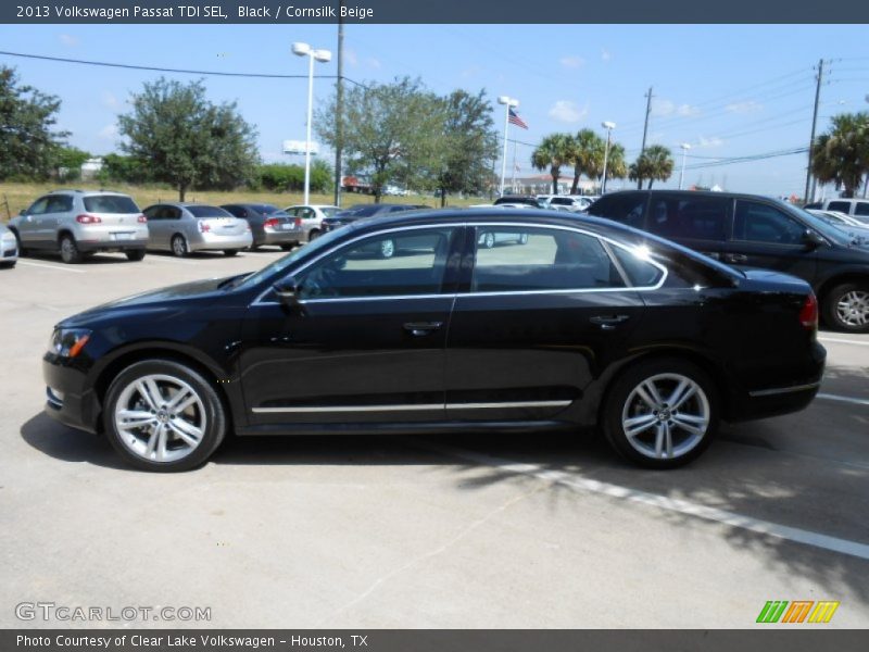 Black / Cornsilk Beige 2013 Volkswagen Passat TDI SEL