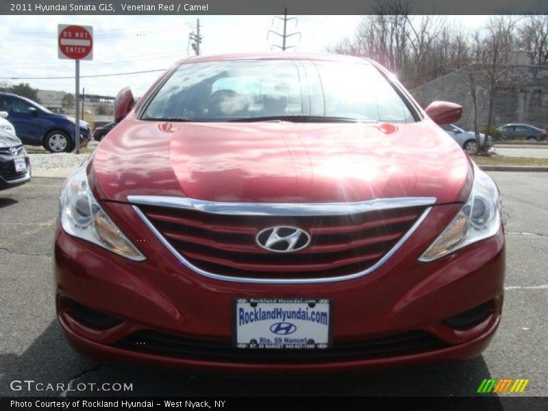 Venetian Red / Camel 2011 Hyundai Sonata GLS