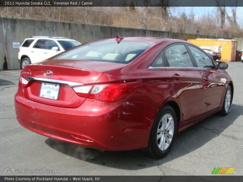 Venetian Red / Camel 2011 Hyundai Sonata GLS