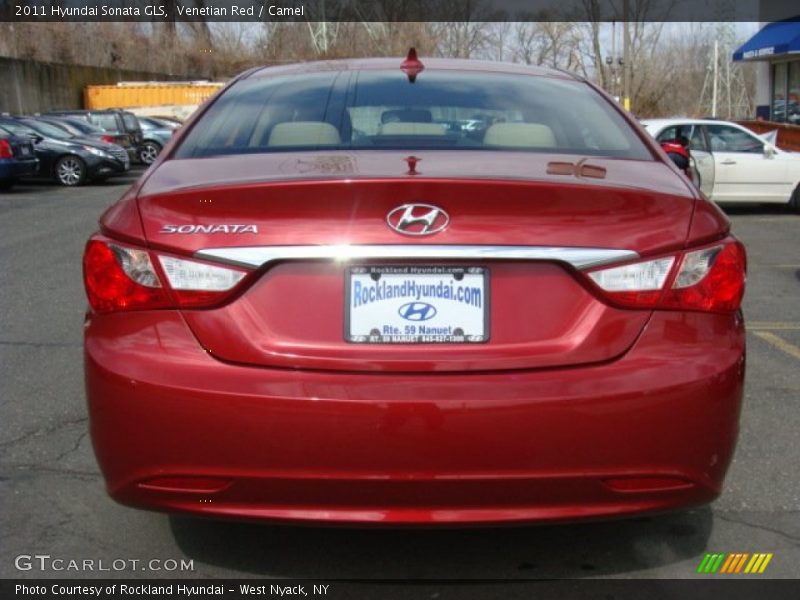 Venetian Red / Camel 2011 Hyundai Sonata GLS