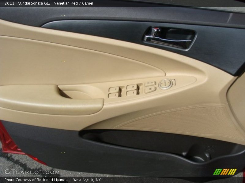 Venetian Red / Camel 2011 Hyundai Sonata GLS