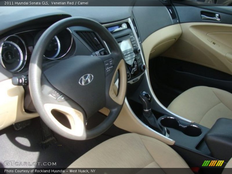 Venetian Red / Camel 2011 Hyundai Sonata GLS