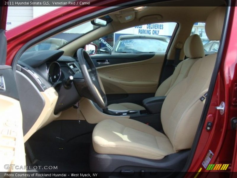 Venetian Red / Camel 2011 Hyundai Sonata GLS