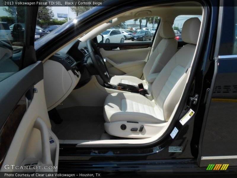 Black / Cornsilk Beige 2013 Volkswagen Passat TDI SEL