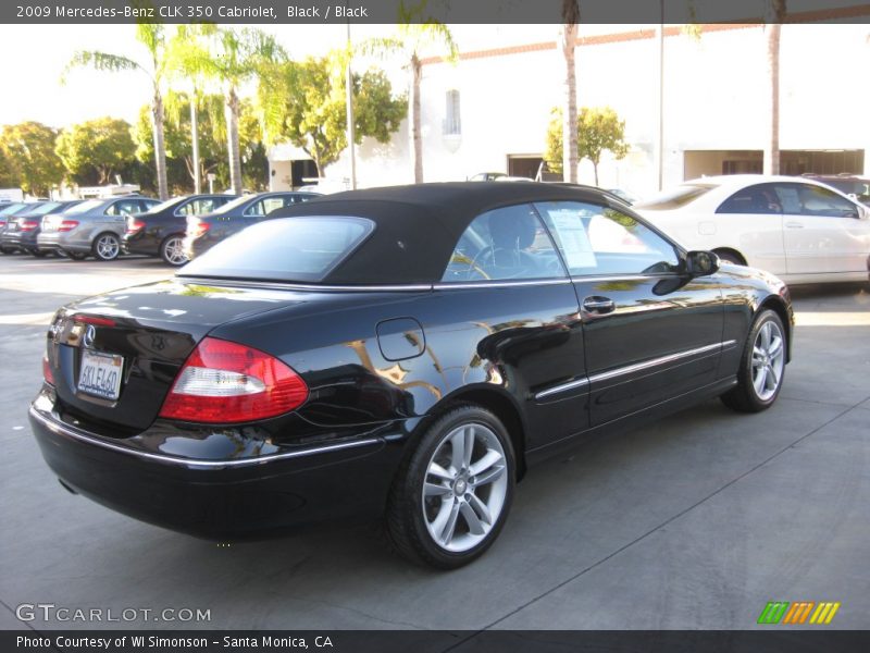 Black / Black 2009 Mercedes-Benz CLK 350 Cabriolet