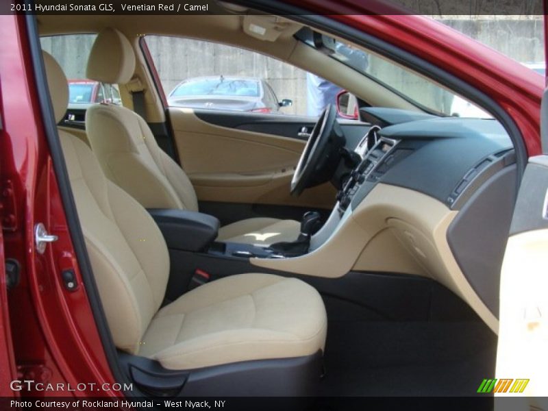 Venetian Red / Camel 2011 Hyundai Sonata GLS