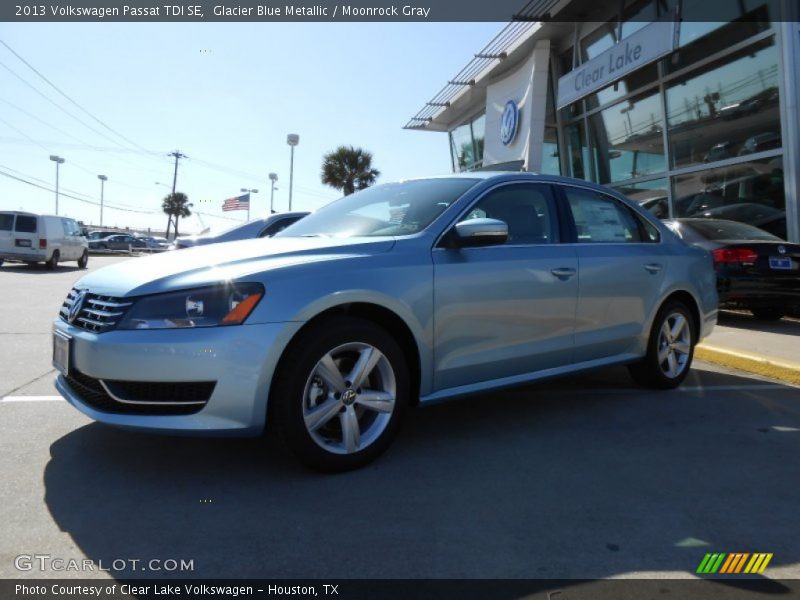 Glacier Blue Metallic / Moonrock Gray 2013 Volkswagen Passat TDI SE
