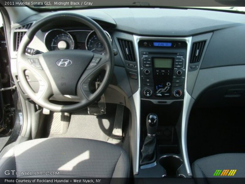Midnight Black / Gray 2011 Hyundai Sonata GLS