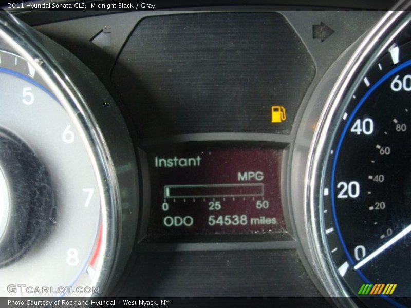 Midnight Black / Gray 2011 Hyundai Sonata GLS