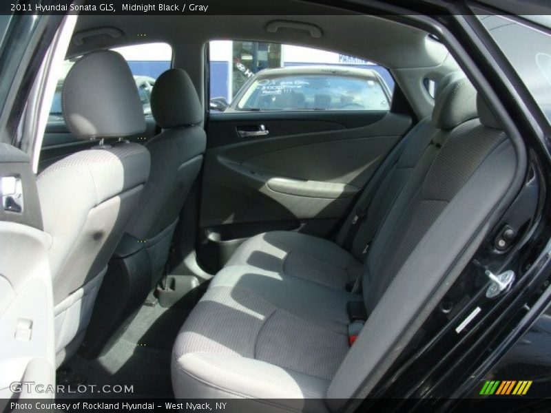 Midnight Black / Gray 2011 Hyundai Sonata GLS
