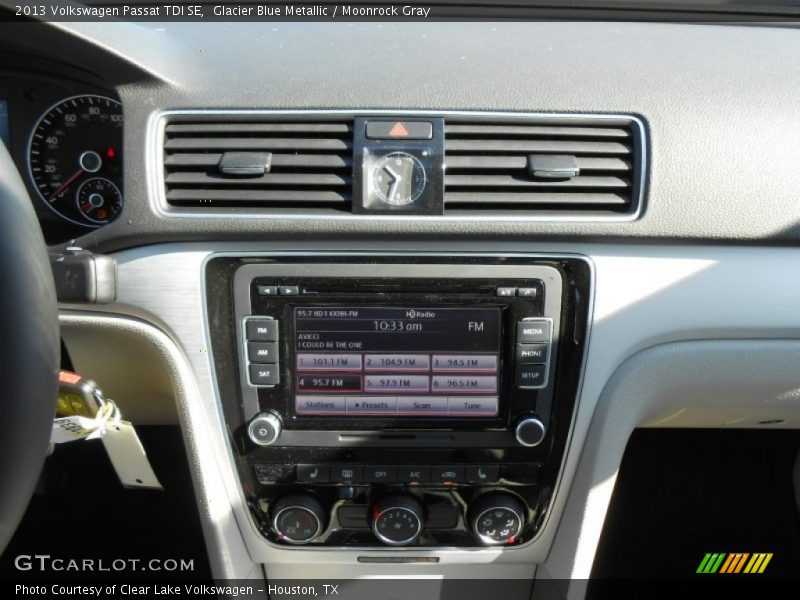 Glacier Blue Metallic / Moonrock Gray 2013 Volkswagen Passat TDI SE