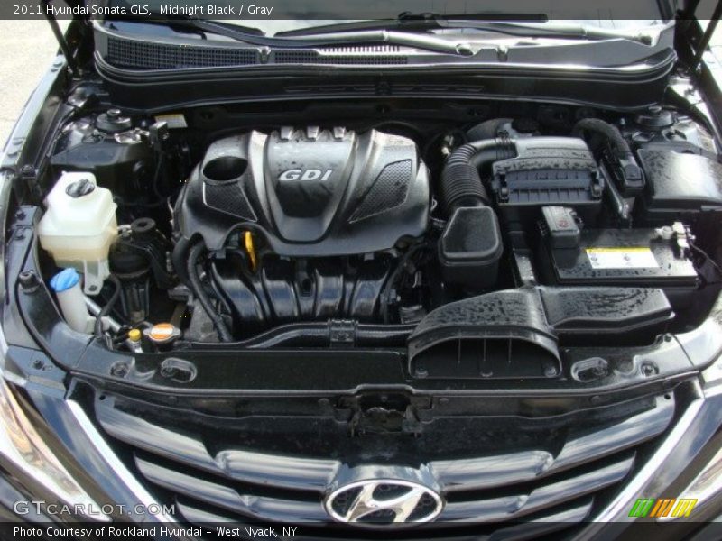 Midnight Black / Gray 2011 Hyundai Sonata GLS
