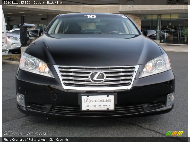 Obsidian Black / Black 2010 Lexus ES 350