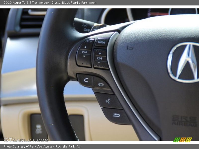 Crystal Black Pearl / Parchment 2010 Acura TL 3.5 Technology