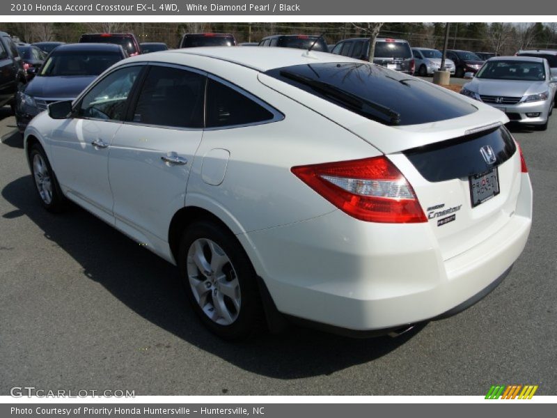 White Diamond Pearl / Black 2010 Honda Accord Crosstour EX-L 4WD