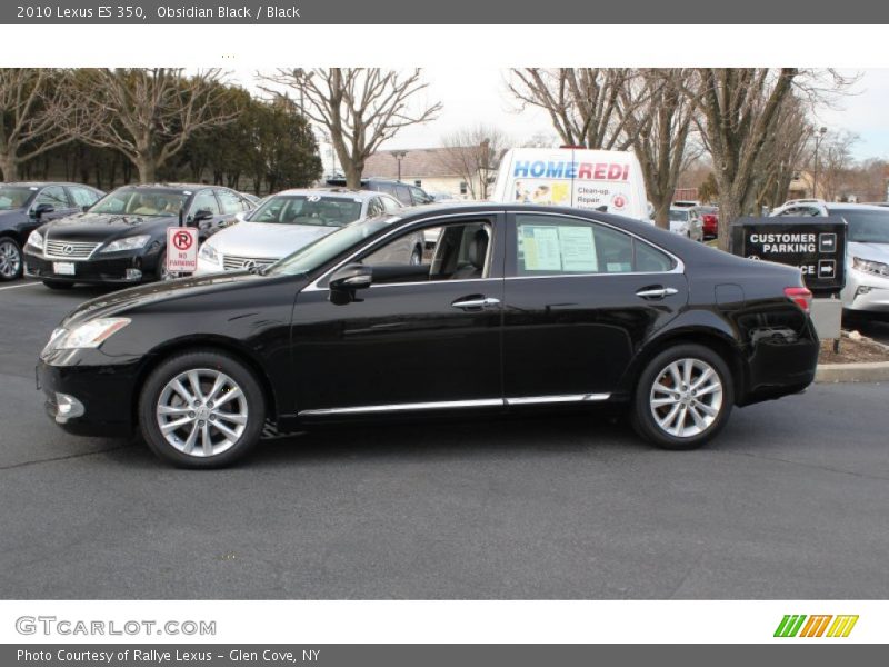 Obsidian Black / Black 2010 Lexus ES 350