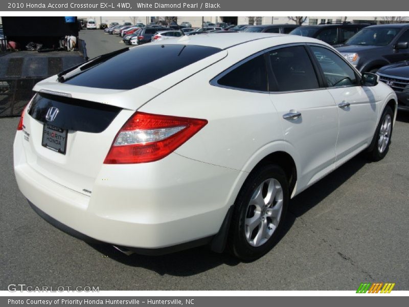 White Diamond Pearl / Black 2010 Honda Accord Crosstour EX-L 4WD