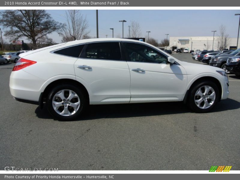 White Diamond Pearl / Black 2010 Honda Accord Crosstour EX-L 4WD