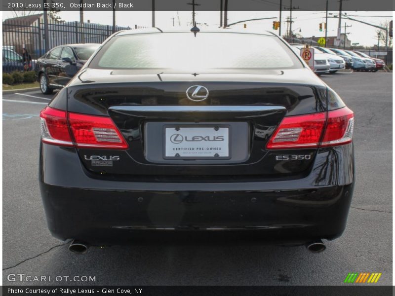 Obsidian Black / Black 2010 Lexus ES 350