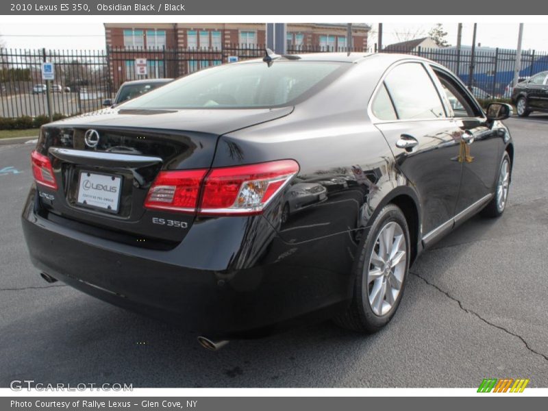 Obsidian Black / Black 2010 Lexus ES 350