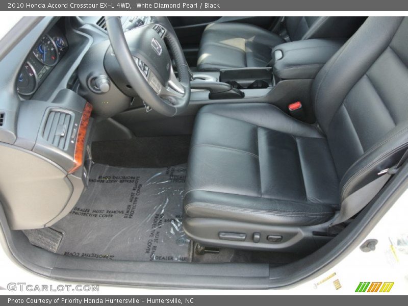 White Diamond Pearl / Black 2010 Honda Accord Crosstour EX-L 4WD