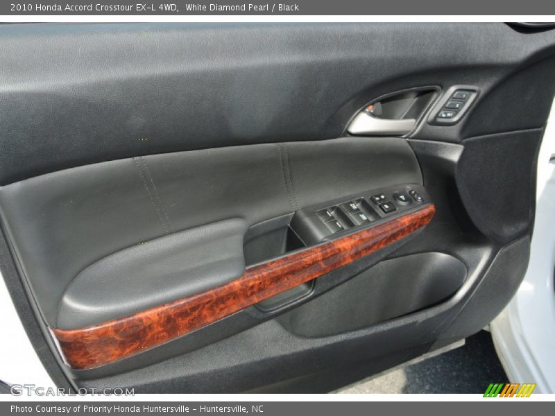 White Diamond Pearl / Black 2010 Honda Accord Crosstour EX-L 4WD