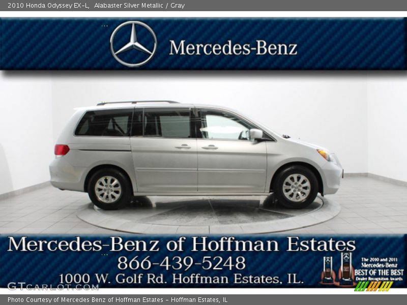 Alabaster Silver Metallic / Gray 2010 Honda Odyssey EX-L