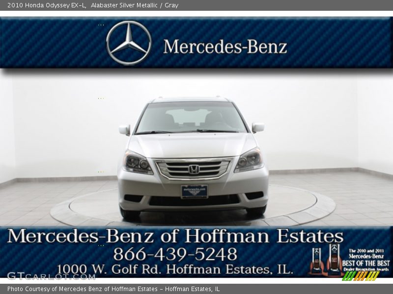 Alabaster Silver Metallic / Gray 2010 Honda Odyssey EX-L