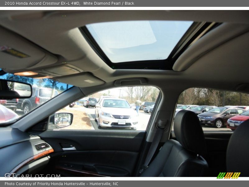 White Diamond Pearl / Black 2010 Honda Accord Crosstour EX-L 4WD