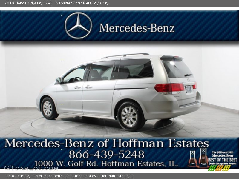 Alabaster Silver Metallic / Gray 2010 Honda Odyssey EX-L
