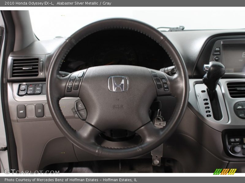 Alabaster Silver Metallic / Gray 2010 Honda Odyssey EX-L